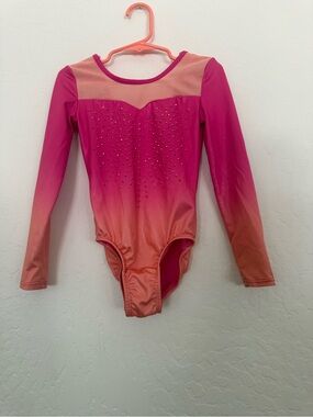 More Than Magic Hot Pink and Coral Girls Dance Leotard